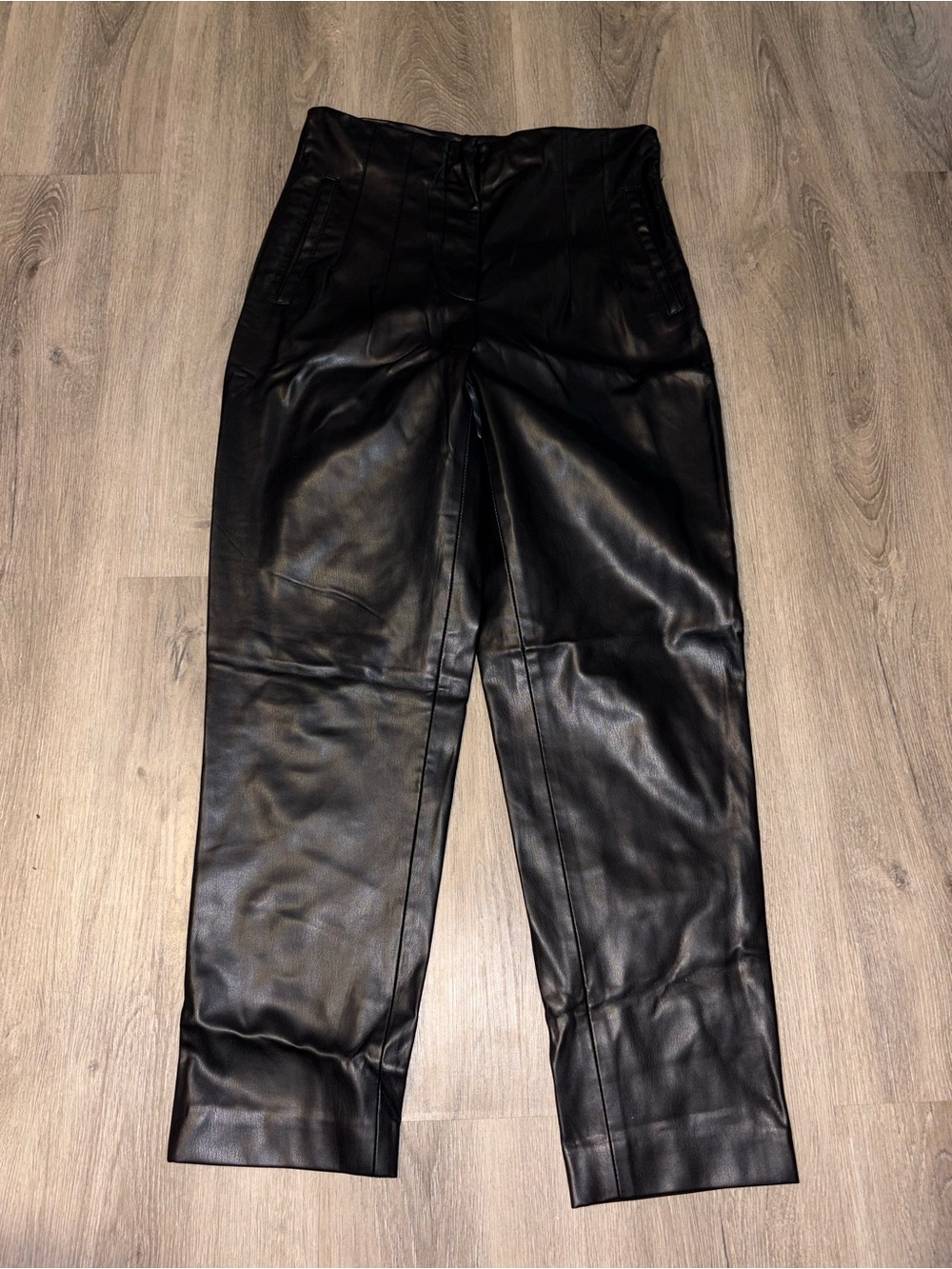 Zara | Black Pleather Pants